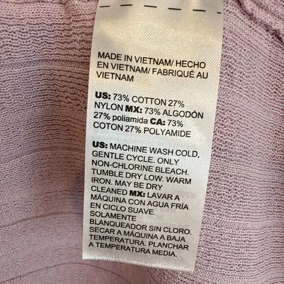 Chico’s Womens Open Front Cardigan Sweater Purple Long Sleeve Size 1 - Picture 16 of 17